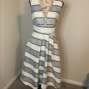 Beautiful black and white open back dress